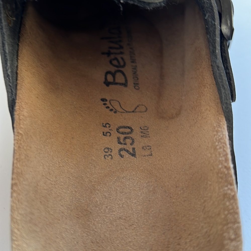 Betula Mules black leather, size 39 - Picture 4 of 4